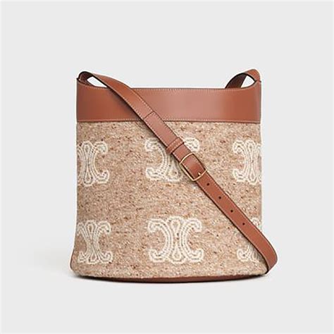 Women's Teen Triomphe bag in natural calfskin 